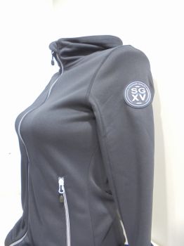 F / Sweat à capuche personnalisé badge SGXV manche /100% polyester