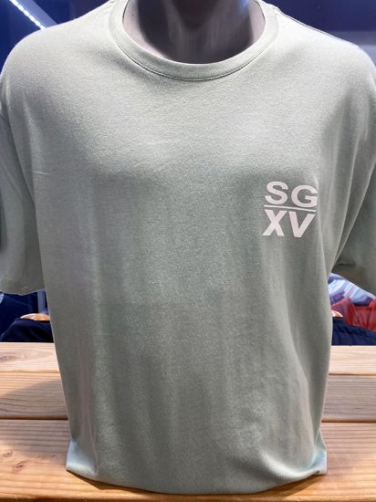 H / Tee shirt SGXV Basic logo poitrine vert 