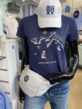 F/ T-shirt Littoral SGXV bleu marine