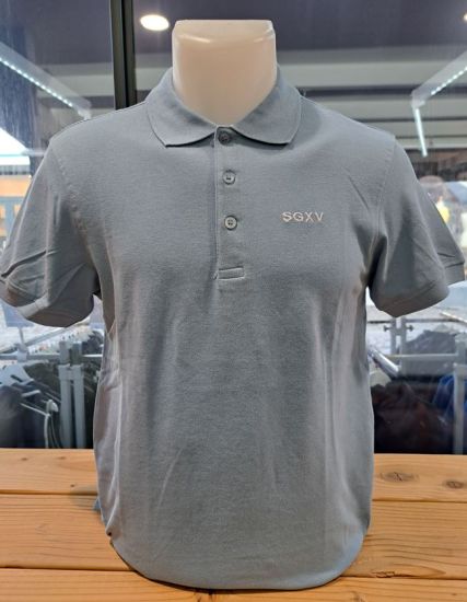  H/ Polo Classic  bleu ciel 100% coton SGXV