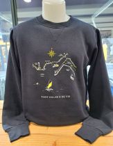 H / Sweat Littoral SGXV MARINE col rond 