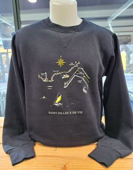 H / Sweat Littoral SGXV MARINE col rond