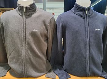 H / Cardigan zippé SGXV / 100% coton