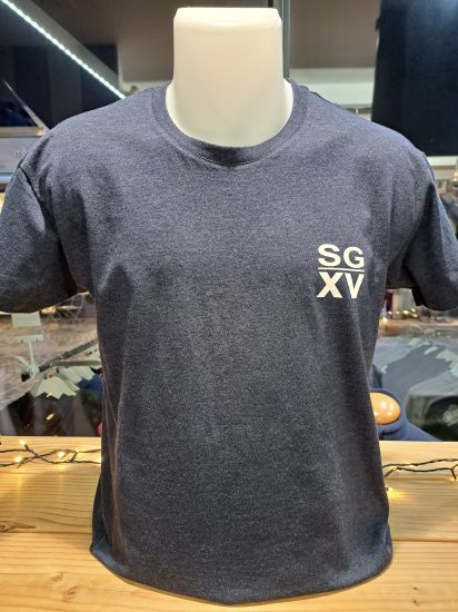 H / Tee shirt SGXV Basic logo poitrine french navy