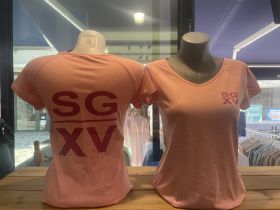 F/ T-SHIRT Classique Col Rond Gros Logo rose