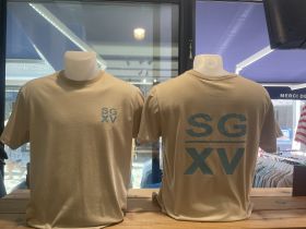 H / Tee shirt SGXV Gros logo dos Sand 
