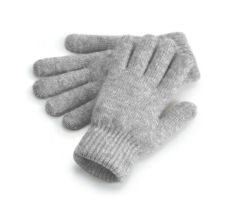 Gants doublés en maille côtelée