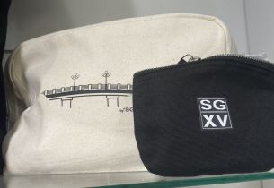 Trousse de toilette toile recyclée Ponts