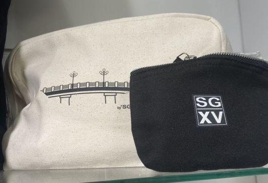 Trousse de toilette toile recyclée Ponts