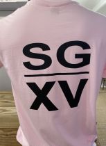 H / Tee shirt SGXV Gros logo dos Orchid pink 
