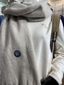 H / Sweat col rond coton Natural Croix de Viots