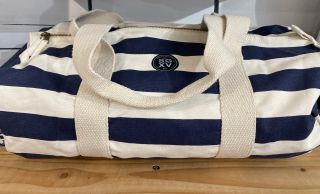 Sac polochon NAUTICAL coton rayures 