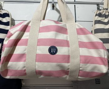 Sac polochon NAUTICAL coton rayures 