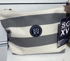 Pochette NAUTICAL coton rayures 
