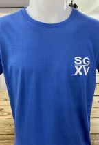 H / Tee shirt Basique col rond LIGHT BLUE ROYAL 