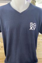 H / Tee shirt Basique col V NAVY 