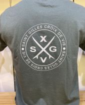 H / Tee shirt Surfs croisés Kaki