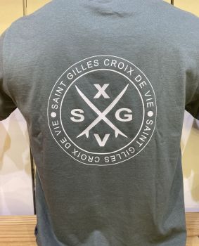 H / Tee shirt Surfs crois&eacute;s Kaki