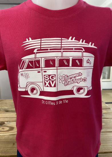 Tee shirt Combi fushia 