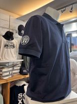 H / Polo piqué Poche Marine