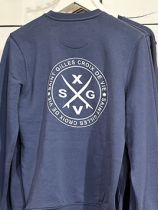 H / Sweat Surfs croisés col rond Deep blue