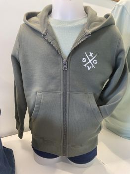 SWEAT SURFS CROISES ZIPPE ORGANIC KHAKI